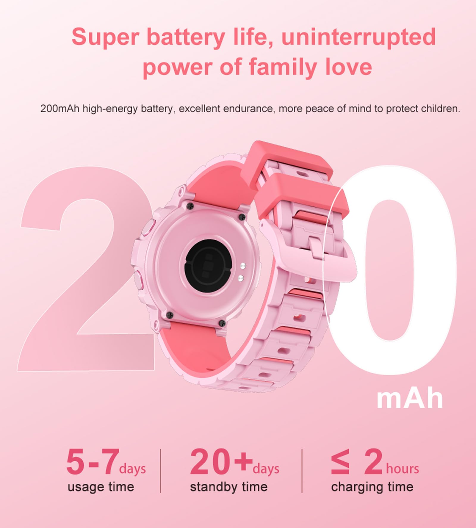 Smart Watch for Kids Smart Watches Heart Rate Monitor Sleep Monitor SNS Message Reminder Waterproof Pedometer Step Counter Calories 25+Sports Modes Alarm Remote Camera Music Control