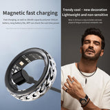 Smart Ring Cuban Link Rings Heart Rate Monitor Sleep Health Ring for Men Punk Smart Rings for Android & iOS Step Counter Calorie Counter Sport Fitness Tracker