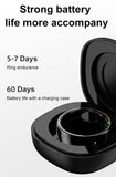 Smart Ring for Men Women Smart Ring Sleep Tracker SNS Notification Fitness Tracker Gesture Control Pedometer Calories Step Counter Compatible with iOS Android