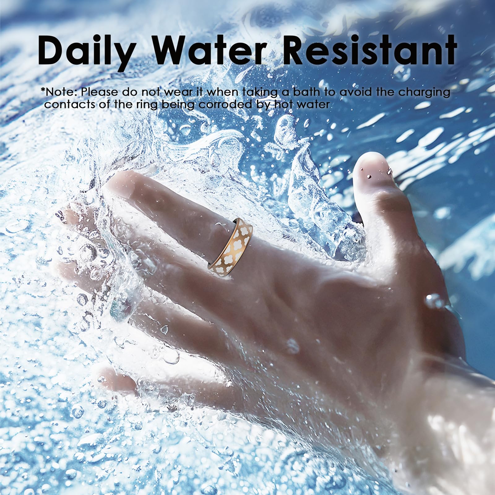 R10M Smart Ring Heart Rate Monitor Sleep Tracker Blood Pressure Ring Fitness Tracker Pedometer Step Counter Calories Fitness Ring Anillo Inteligente Health Smart Rings for Women Ladies