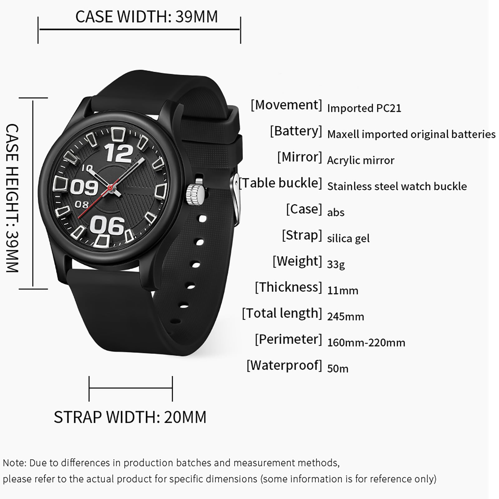 Findtime Watches for Women Jelly Series Waterproof 5ATM Easy to Read Watch Silicone Strap Fashion Sports Quartz Wristwatch