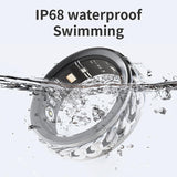 Smart Ring Cuban Link Rings Heart Rate Monitor Sleep Health Ring for Men Punk Smart Rings for Android & iOS Step Counter Calorie Counter Sport Fitness Tracker