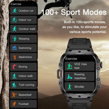 Smart Watch for Men (Answer/Make Calls), Rugged Smartwatch with Blood Pressure/Heart Rate/Sleep Monitor, Waterproof Step Tracker, 1.96" HD Screen for Android/iOS Phones