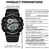 Findtiome Digital Watch Womens Sport Waterproof  Watches for Women with Alarm Stopwatch Hourly Chime LED Display -6114