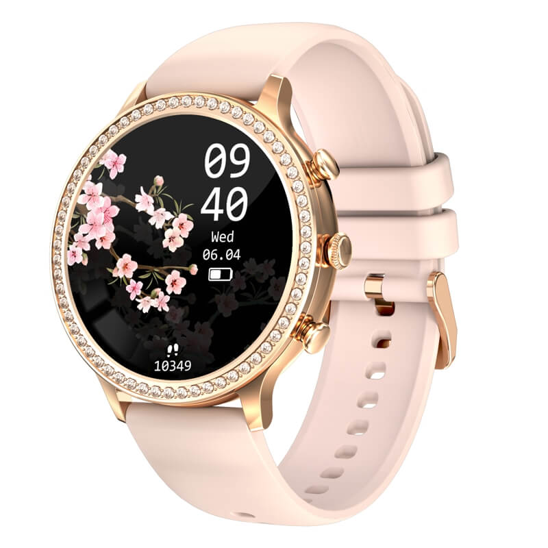 Findtime Luxury Blood Pressure Monitor Smart Watch for Women Heart Rate Blood Oxygen with Bluetooth Calling