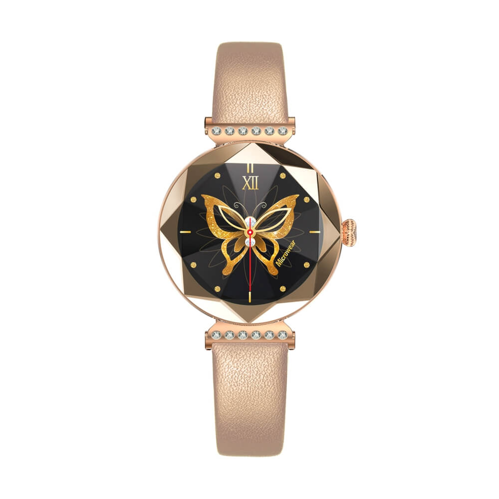 Findtime Luxury Smart Watches for Women with Real-time Heart Rate Monitoring IP68 Waterproof