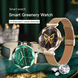 Findtime Luxury Smart Watches for Women with Real-time Heart Rate Monitoring IP68 Waterproof