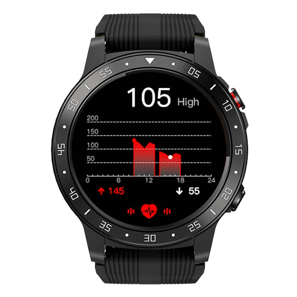GPS Smart Watch for Mens Compass Barometer Altimeter Bluetooth Call Blood Pressure Heart Rate Monitor