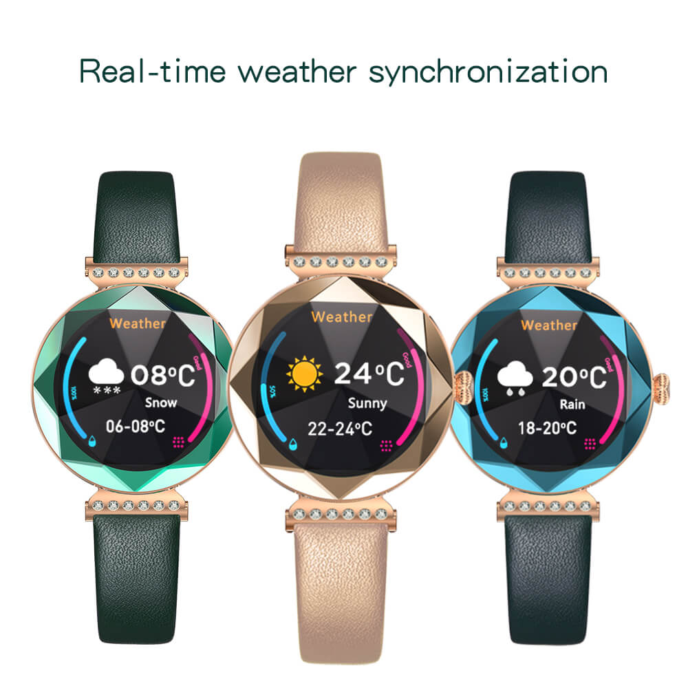 Findtime Luxury Smart Watches for Women with Real-time Heart Rate Monitoring IP68 Waterproof