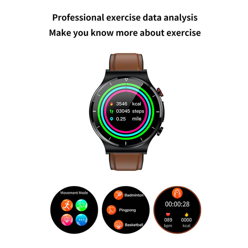 Findtime ECG Smart Watch Monitor Body Temperature Blood Pressure Heart rate Blood Oxygen Respiratory Rate