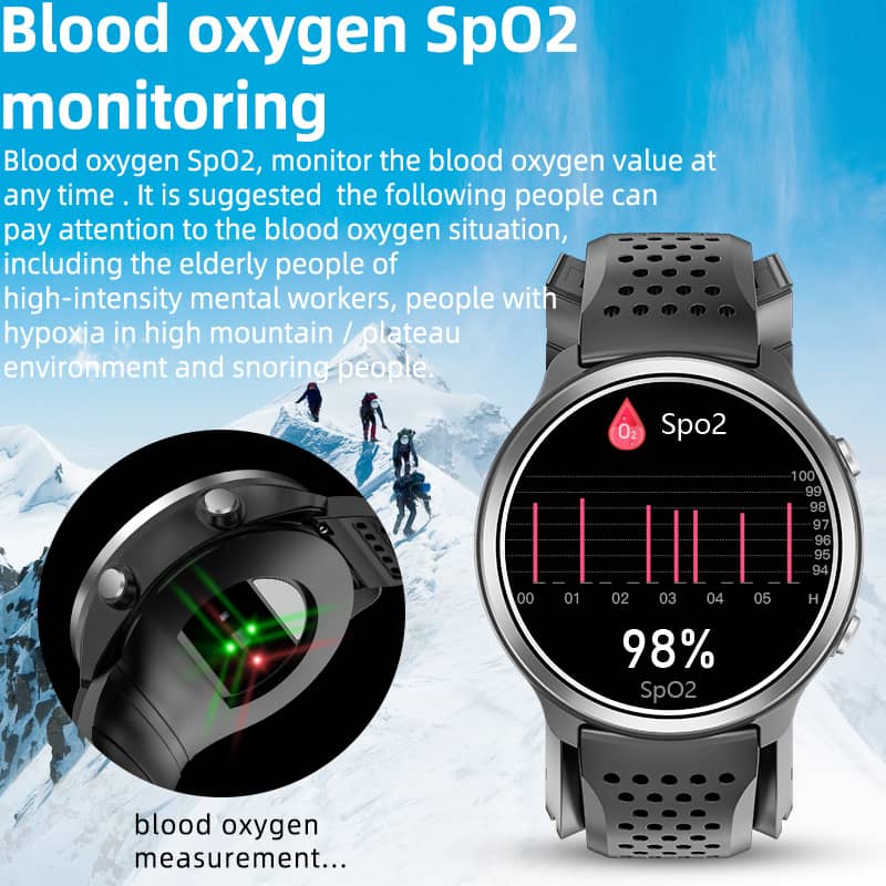 Findtime Smart Watch Air Pump Blood Pressure Body Tempertature Heart Rate Monitoring