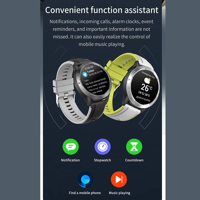 Findtime Outdoor GPS Smart Watch for Monitor Heart Rate Blood Oxygen with Compass Altitude Barometer