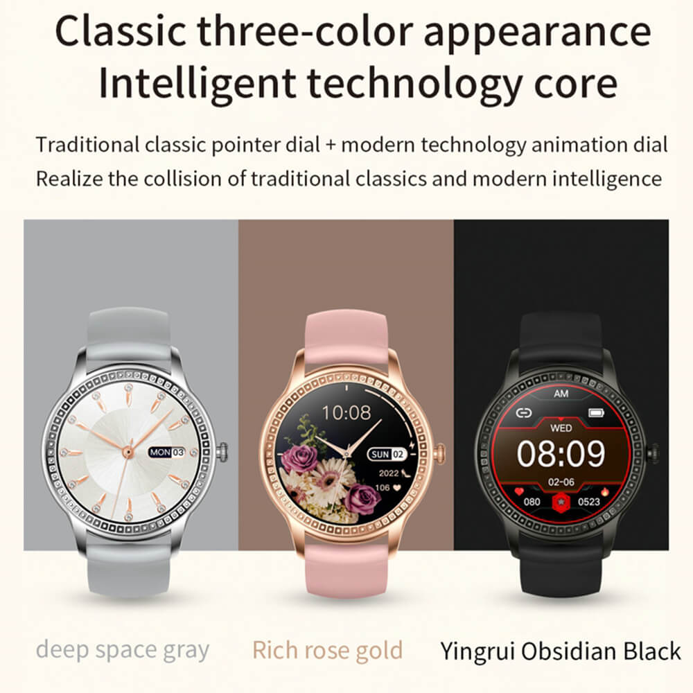 Findtime Bluetooth Call Smart Watch for Women for Blood Pressure Blood Oxygen Heart Rate Monitor