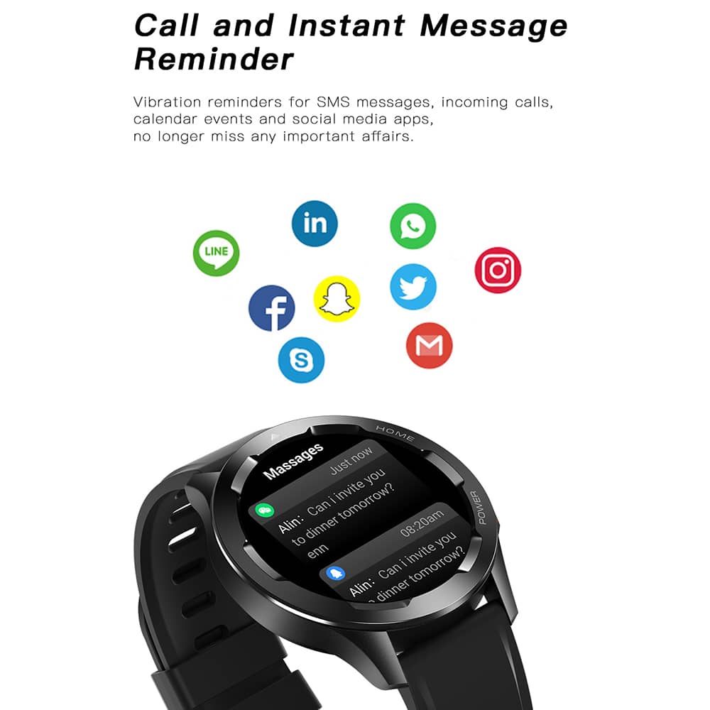 Findtime Smart Watch Blood Pressure Monitor Heart Rate Blood Oxygen Body Temperature