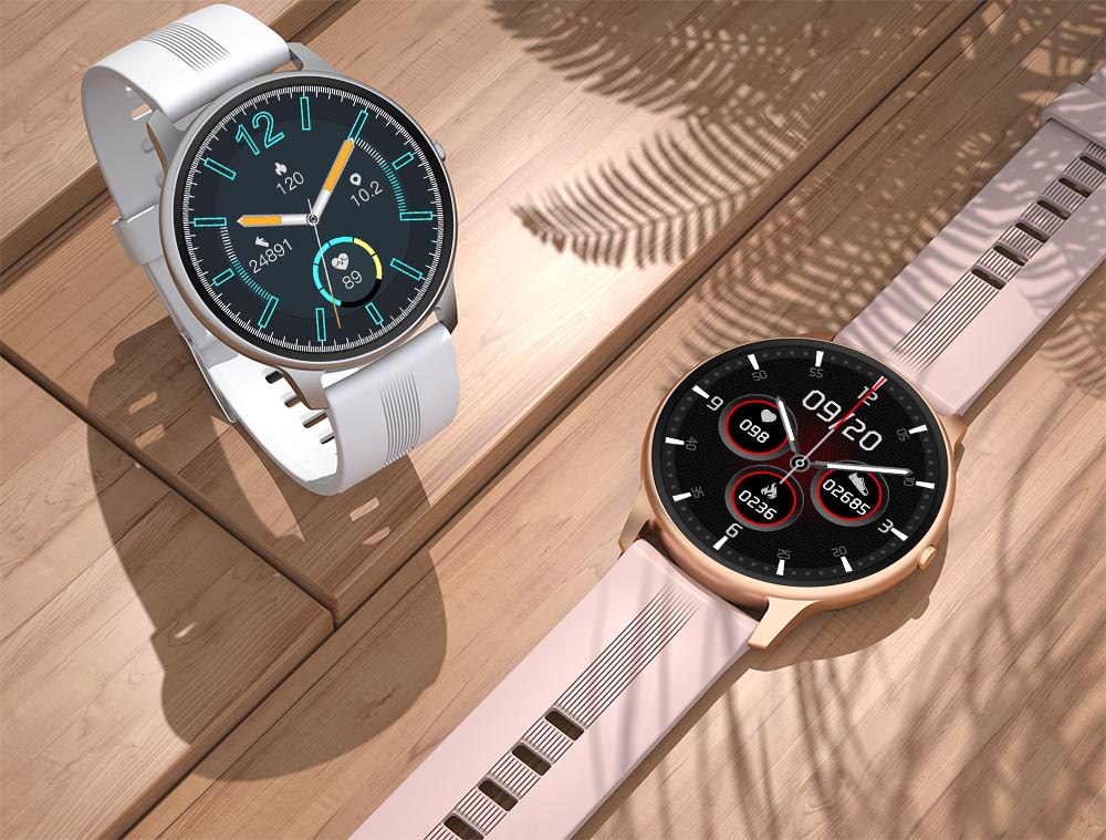 Findtime Smart Watch with 24/7 Heart Rate Blood Pressure Monitor IP68 Waterproof for Android iOS Phones
