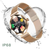 Findtime Luxury Smart Watches for Women with Real-time Heart Rate Monitoring IP68 Waterproof