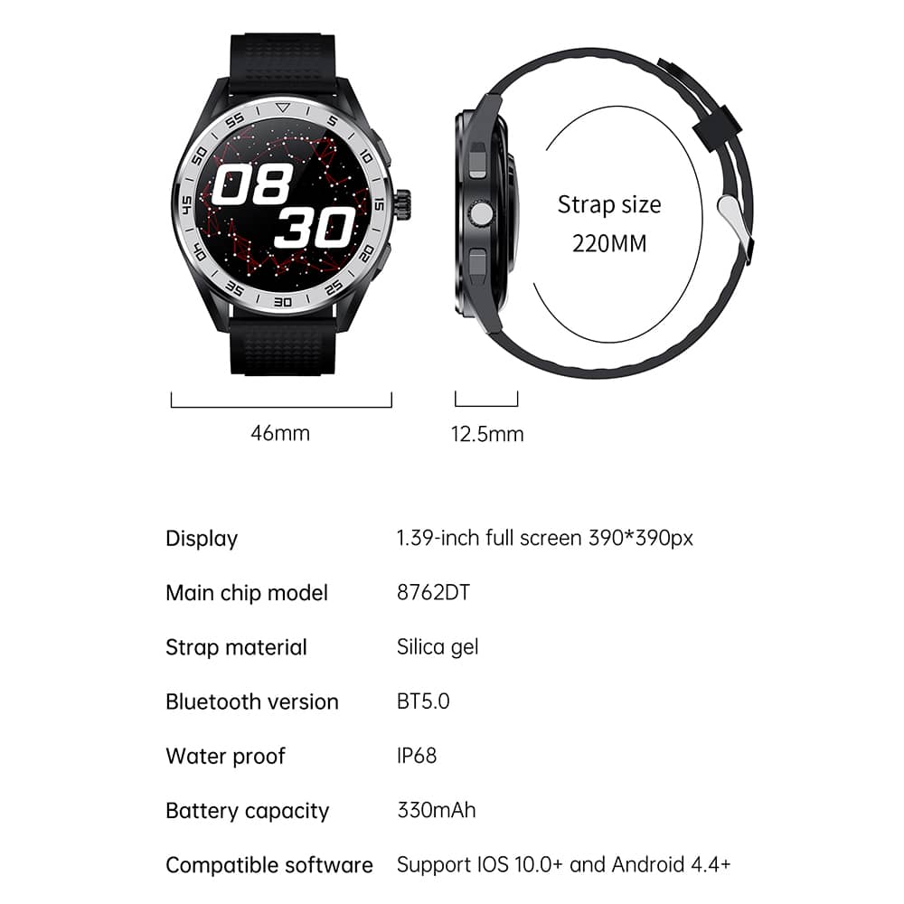 Findtime Smart Watch with Blood Pressure and Blooed Oxygen Heart Rate Body Temperature Monitoring Bluetooth Calling