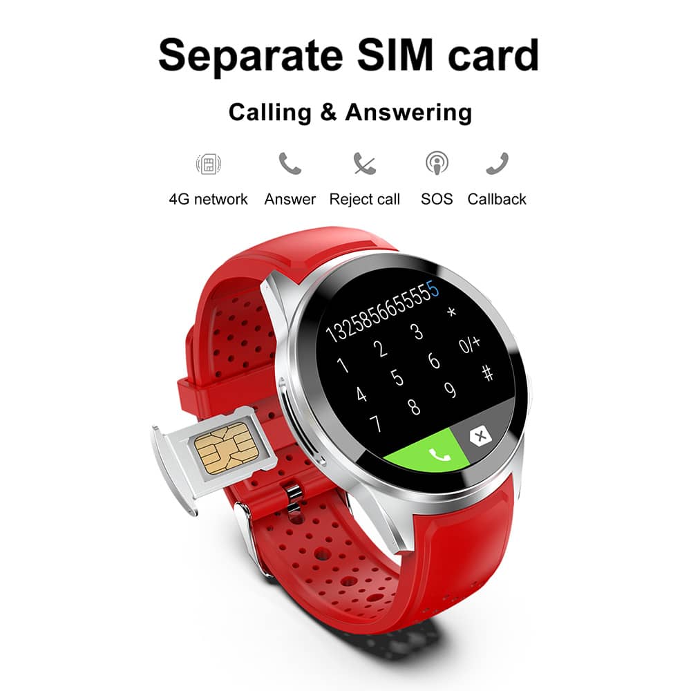 AMOLED 4G GPS Smart Watch Separate SIM Card HD Camera Blood Oxygen Heart Rate Monitor IP68 Waterproof Smart AI Assistant - Findtime