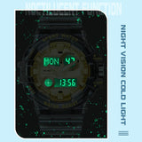 Findtime Military Digital Watch for Men Tactical LED Large Face Transparent Design Outdoor Sport Watch Stopwatch Alarm Waterproof