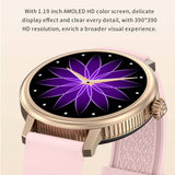 Findtime AMOLED Smart Watches for Women Monitor Blood Pressure Heart Rate SpO2