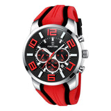 Men's Chronograph Watch with Luminous Unique Design Sport Watches Waterpoof Quartz Stopwatch