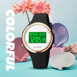 Findtime Outdoor Sport Watches for Women Alarm Clock Waterproof LED Digital Watch