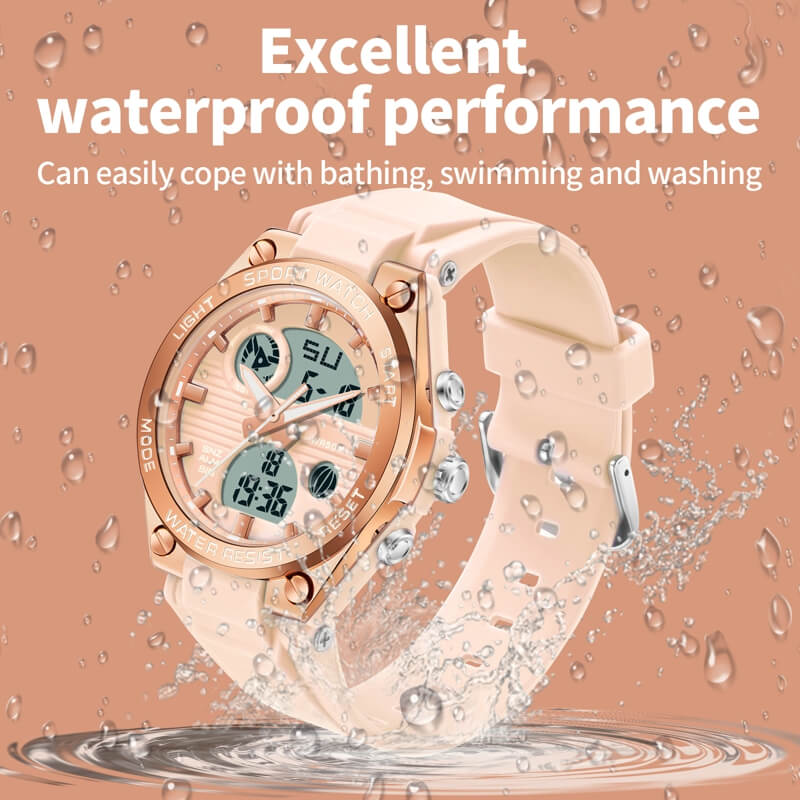Findtime Womens Military Tactical Digital Watch Sport Waterproof Analog Watches LED Backlight Alarm Stopwatch