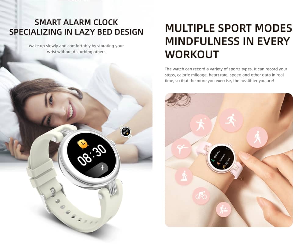 Findtime Smart Watch for Women Bluetooth Calling Blood Pressure Monitoring