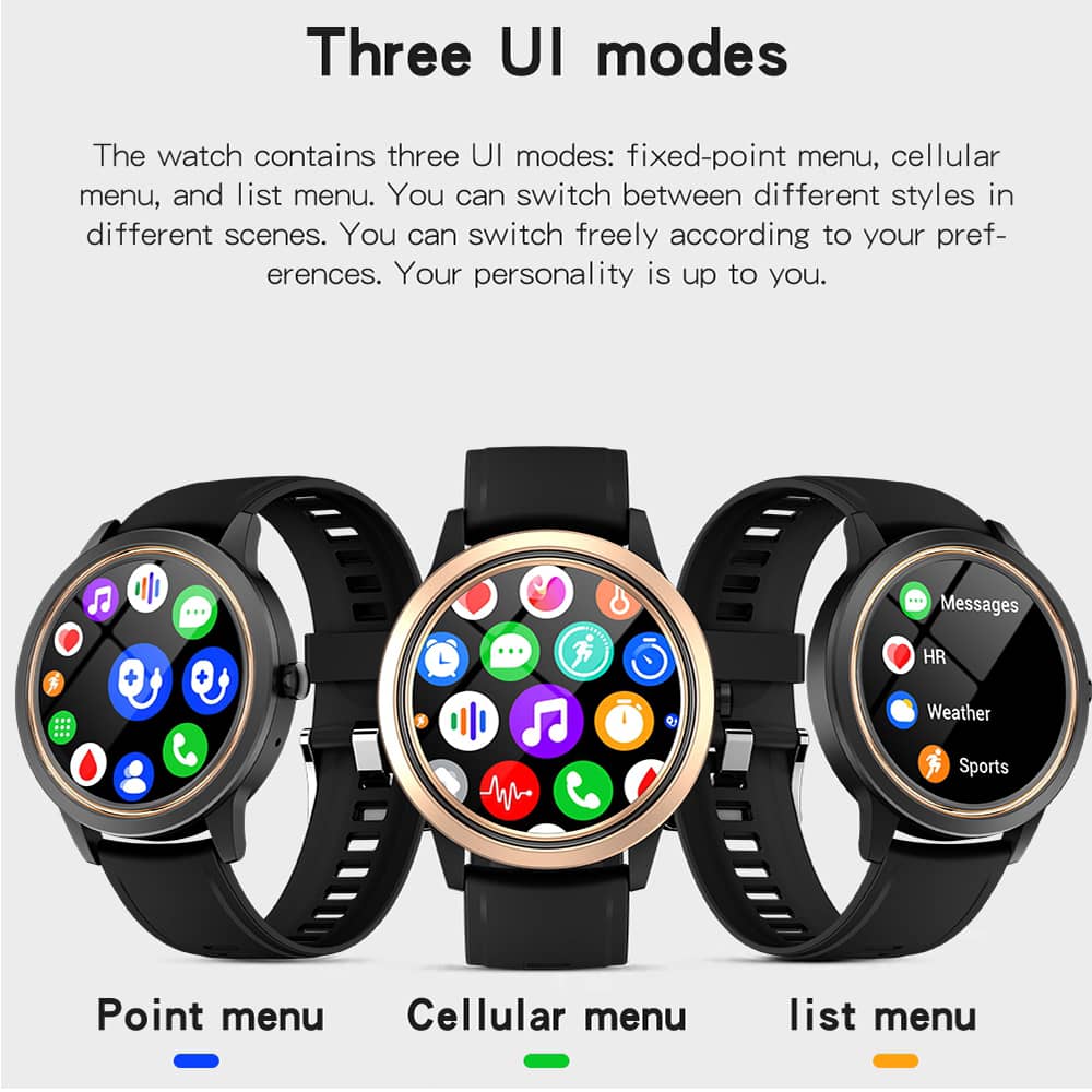 Findtime Smart Watch with Blood Pressure and Heart Rate Blood Oxygen Bluetooth Call