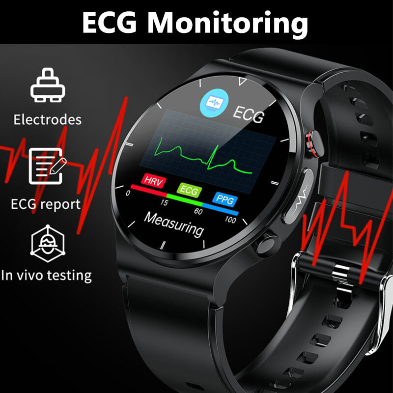 Findtime ECG Smart Watch Monitor Body Temperature Blood Pressure Heart rate Blood Oxygen Respiratory Rate