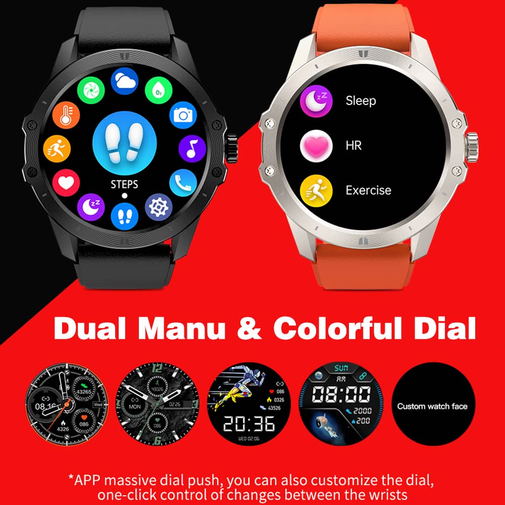 Findtime Smart Watch Blood Pressure Monitor Heart Rate SpO2 Monitoring Bluetooth Calling