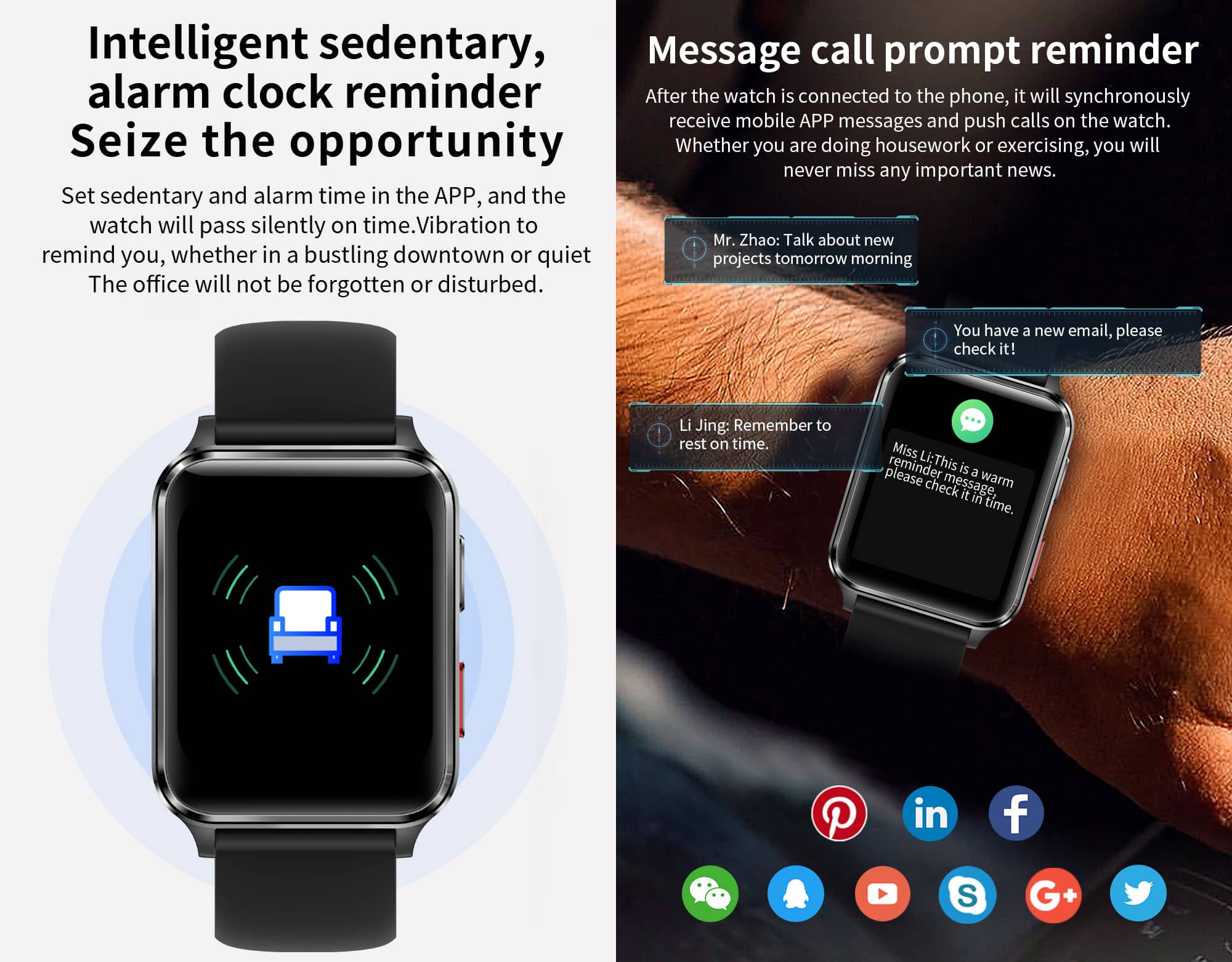 Findtime Smart Watch with Air Pump&Air Bag True Blood Pressure Monitor Body Temperature Heart Rate