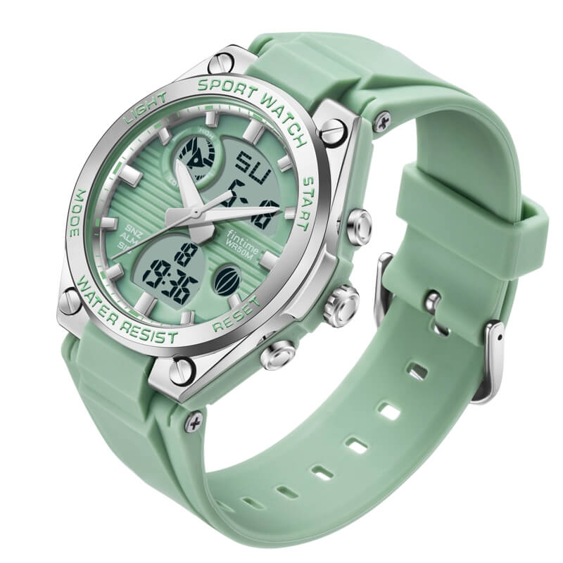 Findtime Womens Military Tactical Digital Watch Sport Waterproof Analog Watches LED Backlight Alarm Stopwatch