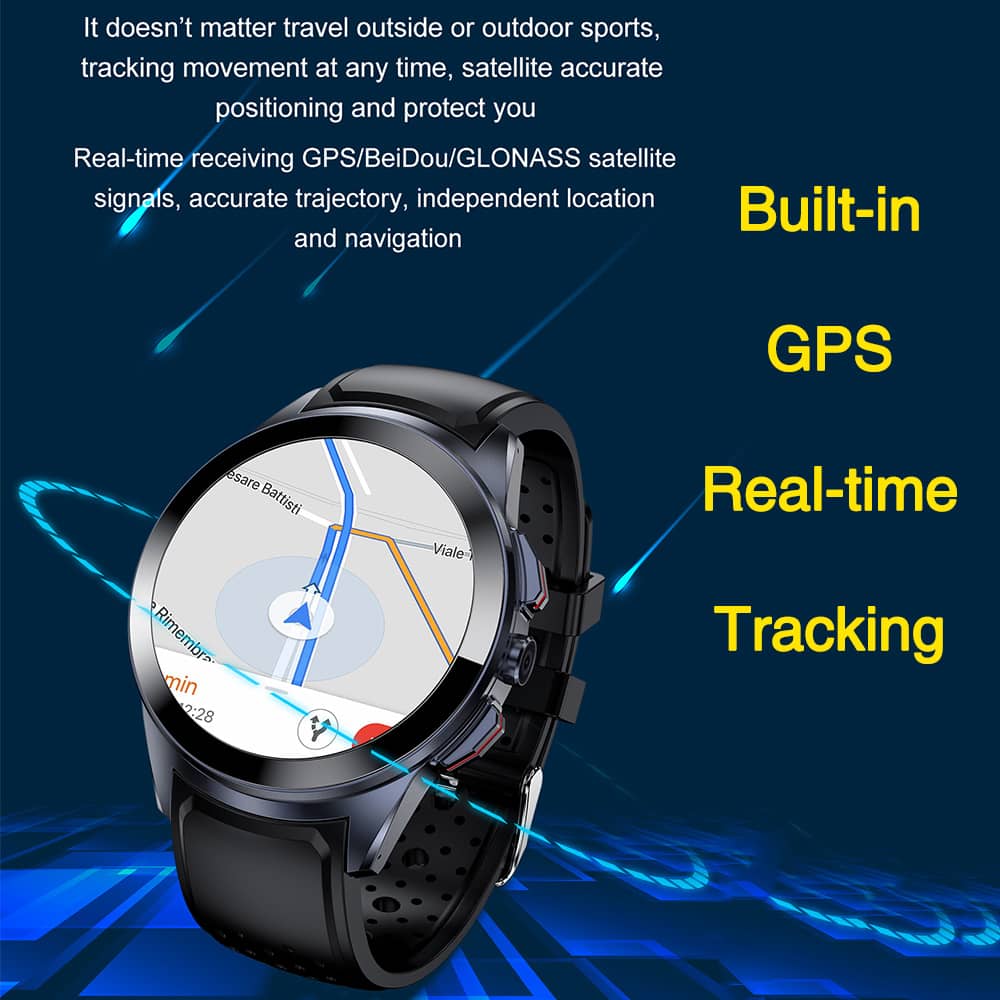 AMOLED 4G GPS Smart Watch Separate SIM Card HD Camera Blood Oxygen Heart Rate Monitor IP68 Waterproof Smart AI Assistant - Findtime