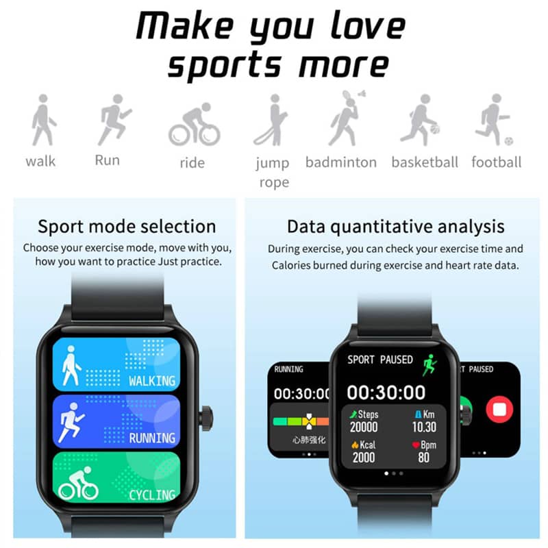 Findtime Smart Watch with Blood Pressure Monitor Blood Oxygen Heart Rate Bluetooth Calling