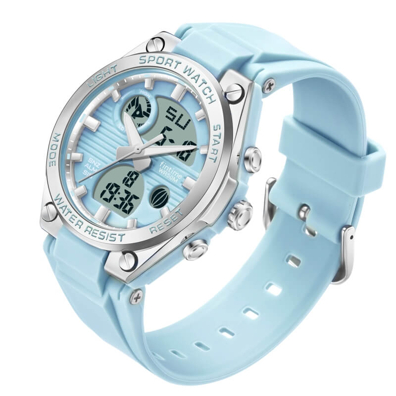 Findtime Womens Military Tactical Digital Watch Sport Waterproof Analog Watches LED Backlight Alarm Stopwatch