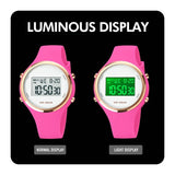 Findtime Outdoor Sport Watches for Women Alarm Clock Waterproof LED Digital Watch