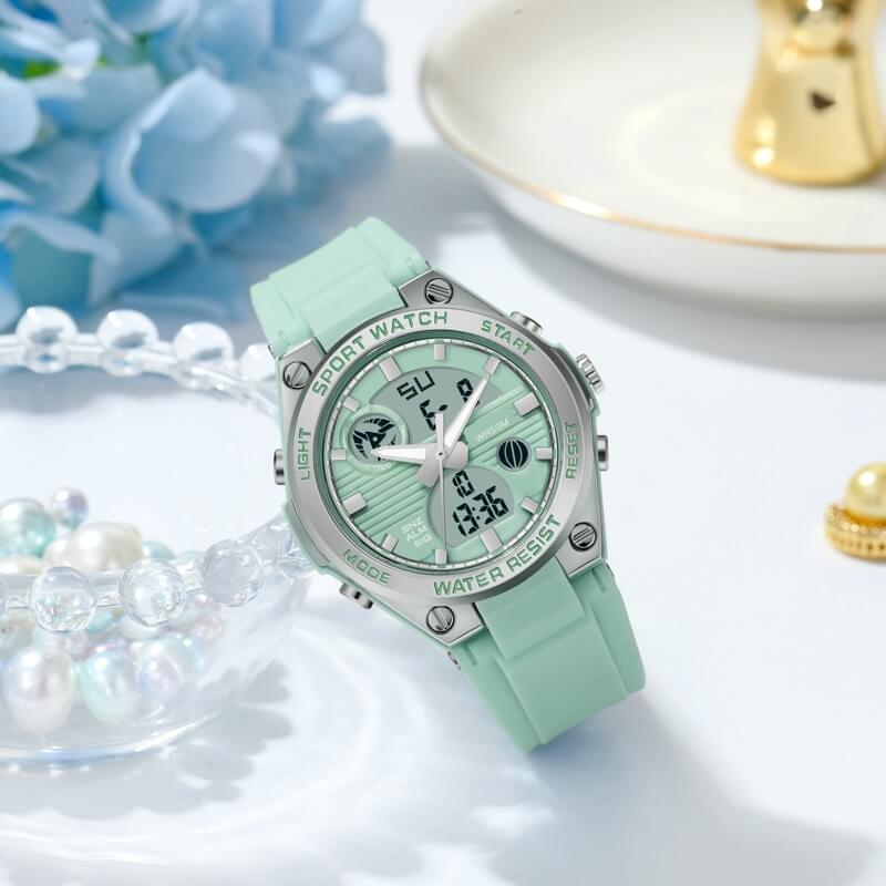 Findtime Womens Military Tactical Digital Watch Sport Waterproof Analog Watches LED Backlight Alarm Stopwatch