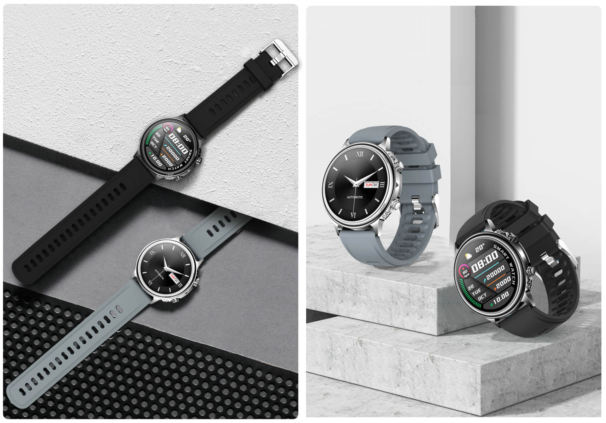 Findtime Smart Watch Bluetooth Call Blood Pressure Heart Rate Monitor