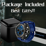 Findtime Skull Digital Watch for Men Unique Military Watches LED Backlight Waterproof Sport Outdoor