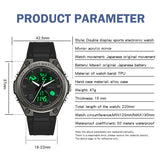 Findtime Womens Military Tactical Digital Watch Sport Waterproof Analog Watches LED Backlight Alarm Stopwatch