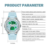 Findtime Womens Military Tactical Digital Watch Sport Waterproof Analog Watches LED Backlight Alarm Stopwatch