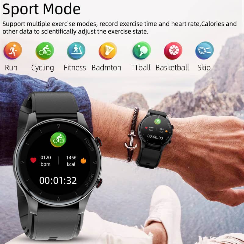 Findtime Accurate Blood Pressure Monitor Smart Watch with Air Pump Body Temperature Heart Rate SpO2