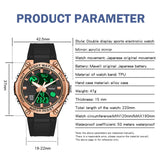Findtime Womens Military Tactical Digital Watch Sport Waterproof Analog Watches LED Backlight Alarm Stopwatch