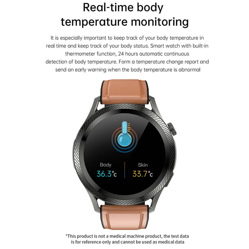 Findtime Smart Watch with Blood Pressure Heart Rate SpO2 Monitor Body Temperature