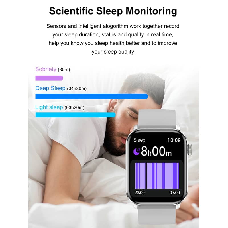 Findtime Smart Watch with Blood Pressure Heart Rate Blood Oxygen Bluetooth Calling