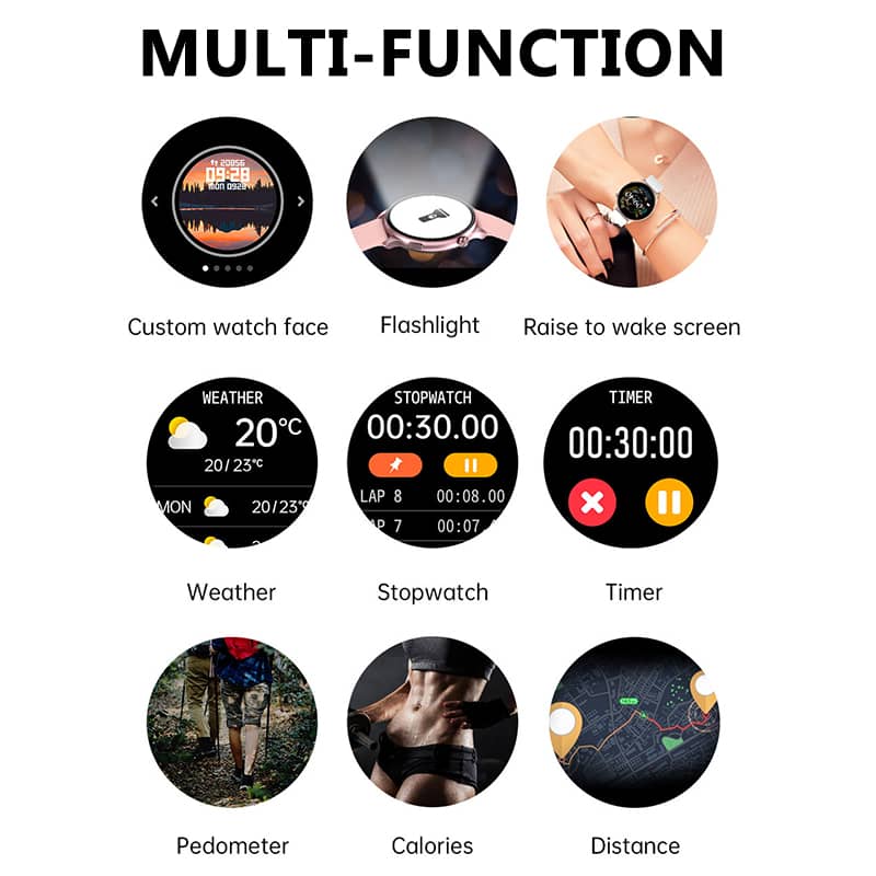 Findtime Smart Watch for Blood Pressure Monitor Heart Rate Blood Oxygen with Bluetooth Calling