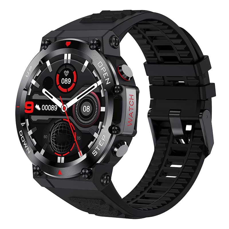 Findtime Military Smart Watch with Blood Pressure Heart Rate Blood Oxygen Monitor Bluetooth Calling Outdoor