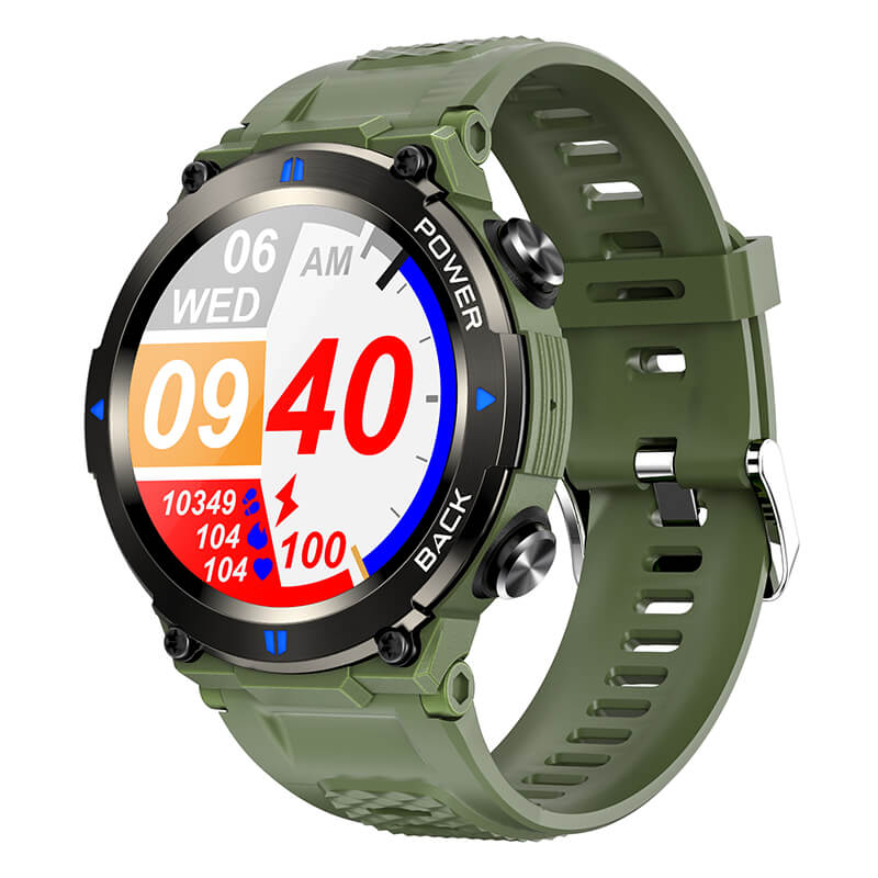 Findtime Military Smartwatch Blood Pressure Monitor Heart Rate Blood Oxygen Bluetooth Calling IP68 Waterproof