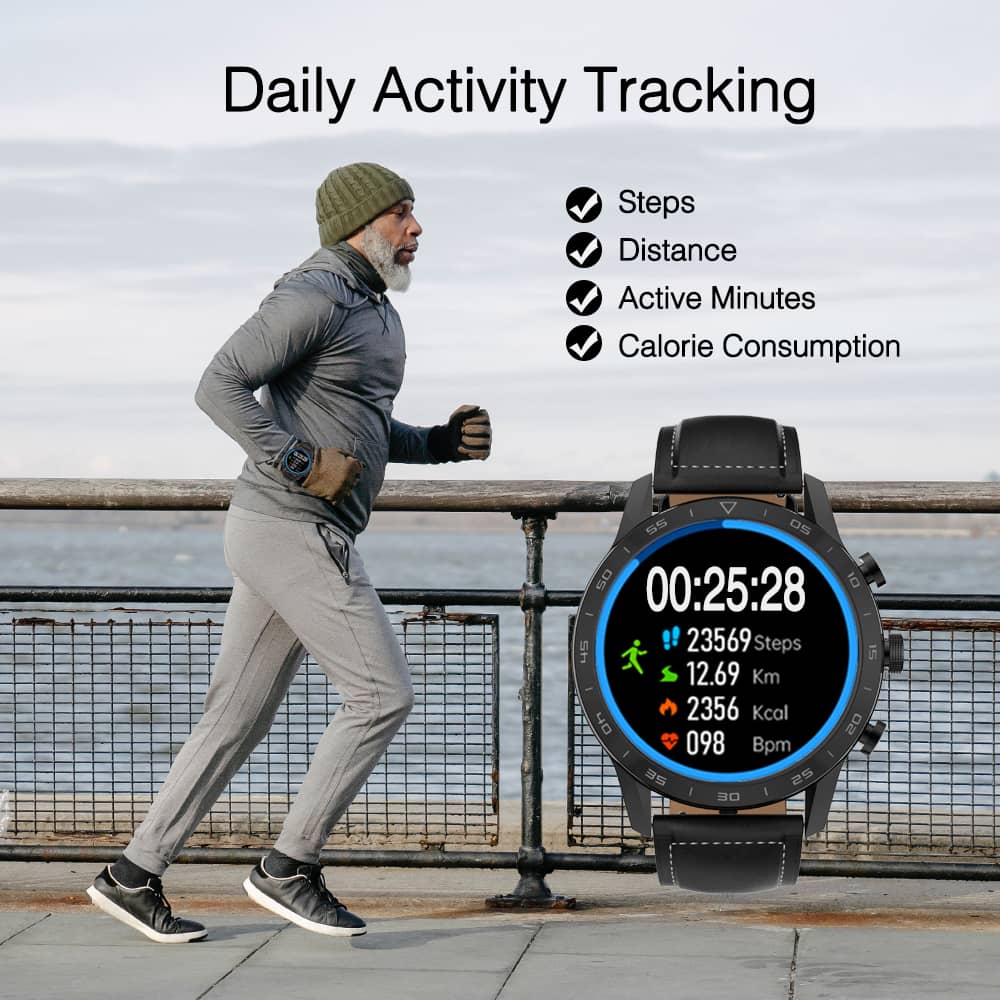 Bluetooth Call Smart Watch Stainless Steel ECG Monitor Heart Rate Blood Oxygen Monitor IP68 Waterproof - Findtime